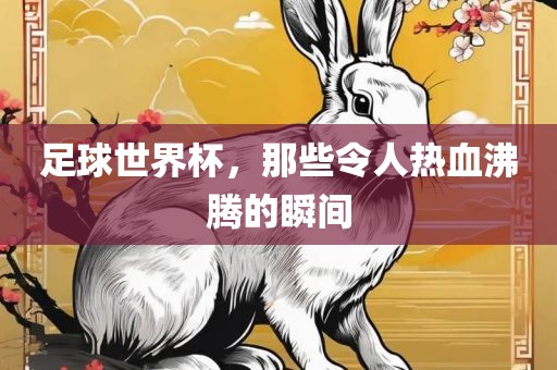 足球世界杯，那些令人热血沸腾的瞬间