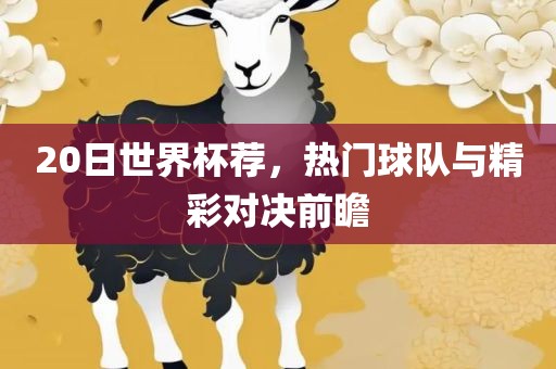 20日世界杯荐，热门球队与精彩对决前瞻