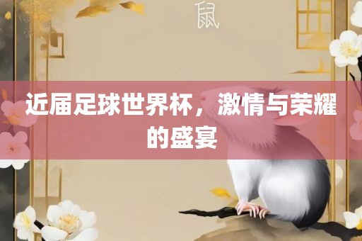 近届足球世界杯，激情与荣耀的盛宴