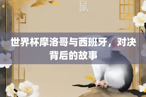 世界杯摩洛哥与西班牙，对决背后的故事