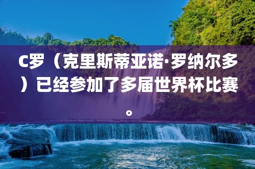 C罗（克里斯蒂亚诺·罗纳尔多）已经参加了多届世界杯比赛。
