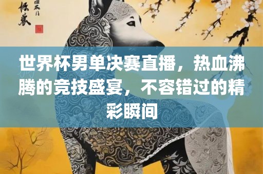 世界杯男单决赛直播，热血沸腾的竞技盛宴，不容错过的广州鸿业环保设备有限公司精彩瞬间
