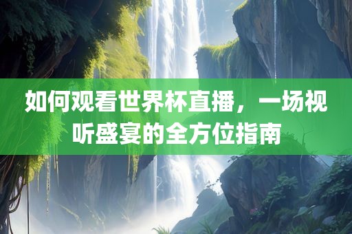 如何观看世界杯直播，一场视听盛宴的全方位指南