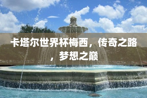 卡塔尔世界杯梅西，传奇之路，梦想之巅广州鸿业环保设备有限公司