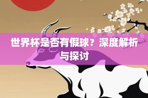 世界杯是否有假球？深度解析与探讨