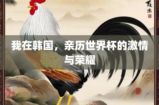 我在韩国，亲历世界杯的激情与荣耀