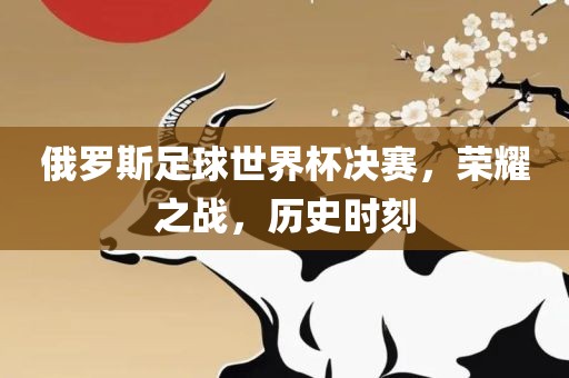 俄罗斯足球世界杯决赛，荣耀之战，历史时刻