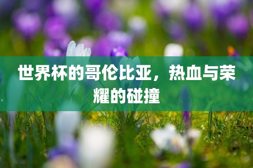 世界杯的哥伦比亚，热血与荣耀的碰撞