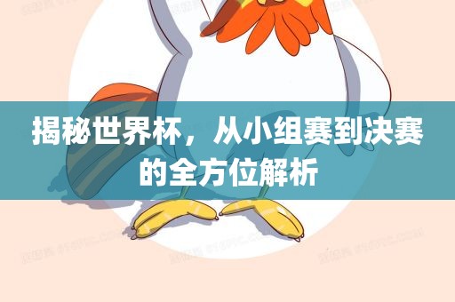 揭秘世界杯，从小组赛到决赛的全方位解析