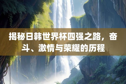 揭秘日韩世界杯四强之路，奋斗、激情与荣耀的历程