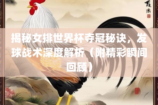 揭秘女排世界杯夺冠秘诀，发球战术深度解析（附精彩瞬间回顾）
