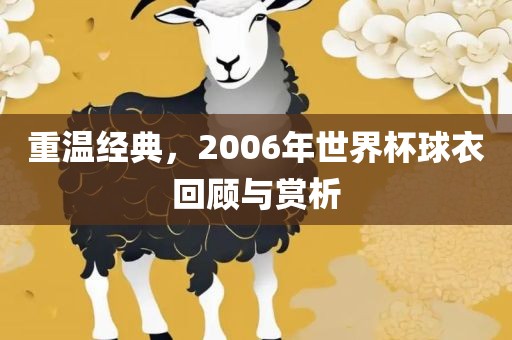 重温经典，2006年世界杯球衣回顾与赏析