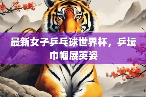 最新女子乒乓球世界杯，乒坛巾帼展英姿