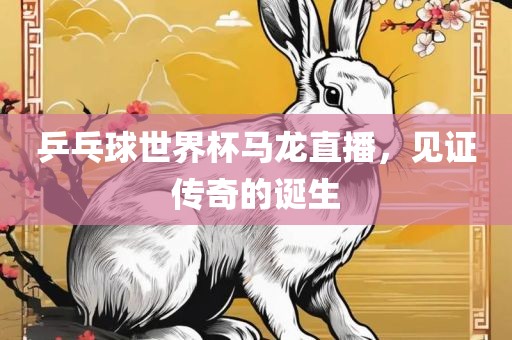 乒乓球世界杯马龙直播，见证传奇的诞生