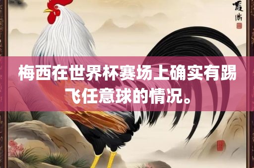 梅西在世界杯赛场上确实有踢飞任意球的情况。