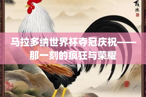 马拉多纳世界杯夺冠庆祝——那一刻的疯狂与荣耀