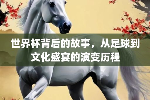 世界杯背后的故事，从足球到文化盛宴的演变历程