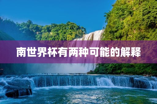 南世界杯有两种可能的解释