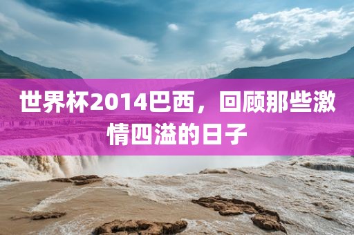 世界杯2014巴西，回顾那些激情四溢的日子广州鸿业环保设备有限公司