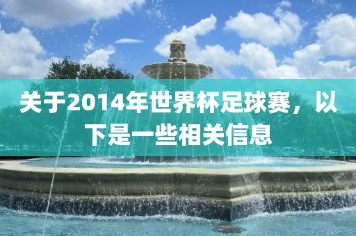 关于2014年世界杯足球赛，以下是一些相关信息