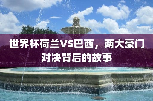 世界杯荷兰VS巴西，两大豪门对决背后的故事