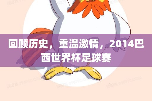 回顾历史，重温激情，2014巴西世界杯足球赛