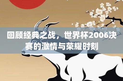 回顾经典之战，世界杯2006决赛的激情与荣耀时刻