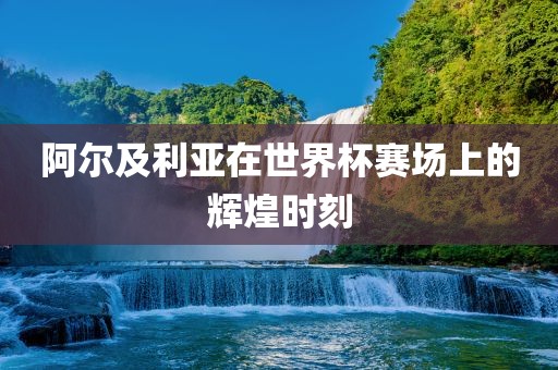 阿尔及利亚在世界杯赛场上的辉煌时刻