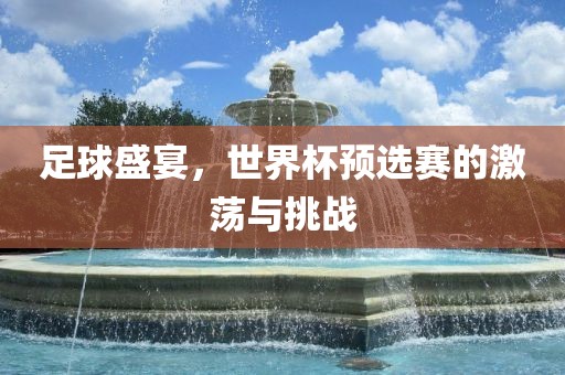 足球盛宴，世界杯预选赛的激荡与挑战