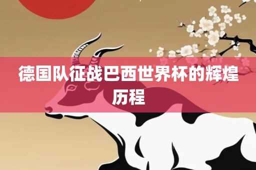 德国队征战巴西世界杯的辉煌历程