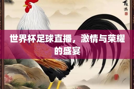 世界杯足球直播，激情与荣耀的盛宴
