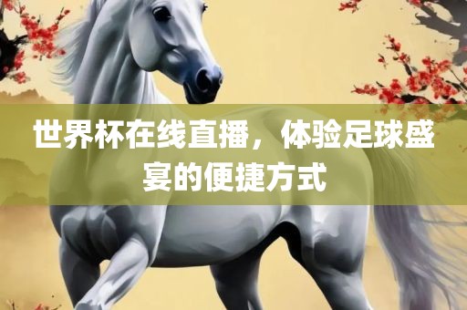 世界杯在线直播，体验足球盛宴的便捷方式