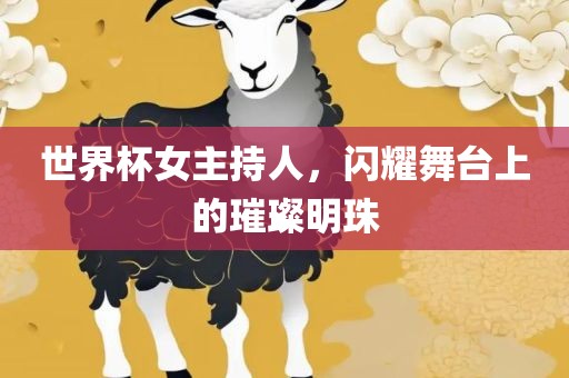 世界杯女主持人，闪耀舞台上的璀璨明珠