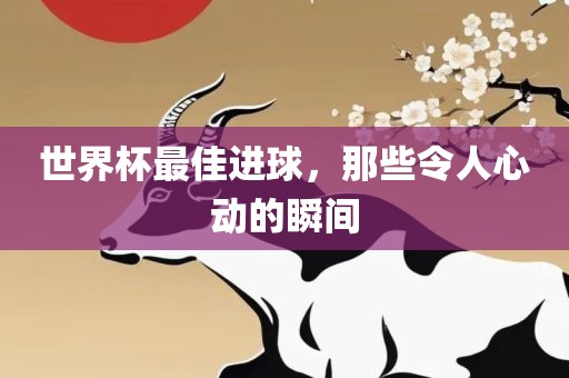 世界杯最佳进球，那些令人心动的瞬间