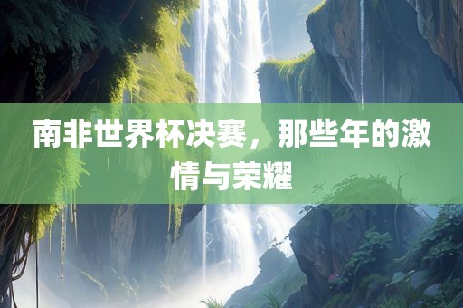 南非世界杯决赛，那些年的激情与荣耀