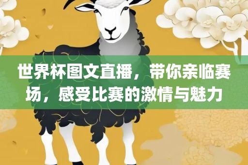 世界杯图文直播，带你亲临赛场，感受比赛的激情与魅力