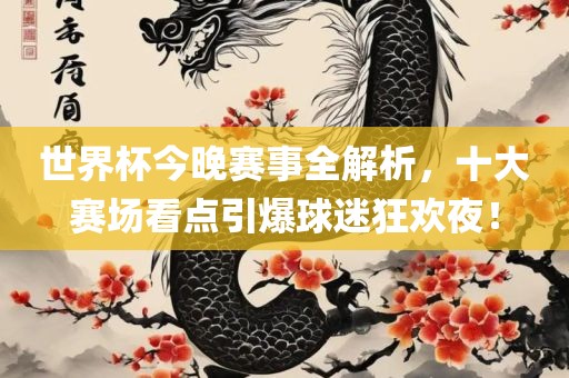 世界杯今晚赛事全解析，十大赛场看点引爆球迷狂欢夜！