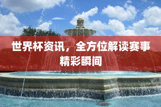 世界杯资讯，全方位解读赛事精彩瞬间