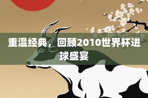 重温经典，回顾2010世界杯进球盛宴