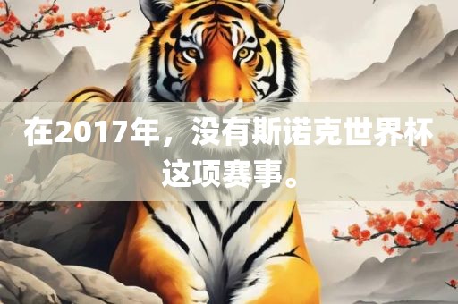 在2017年，没有斯诺克世界杯这项赛事。