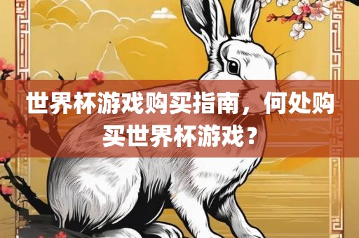 世界杯游戏购买指南，何处购买世界杯游戏？