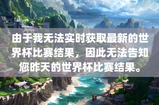 由于我无法实时获取最新的世界杯比赛结果，因此无法告知您昨天的世界杯比赛结果。