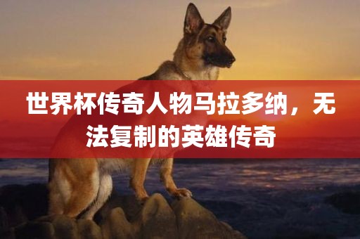 世界杯传奇人物马拉多纳，无法复制的英雄传奇