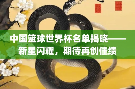 中国篮球世界杯名单揭晓——新星闪耀，期待再创佳绩