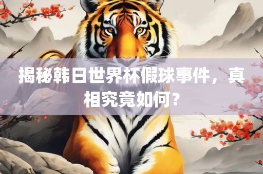 揭秘韩日世界杯假球事件，真相究竟如何？