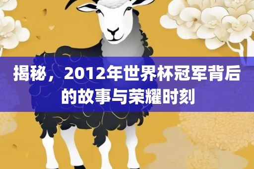 揭秘，2012年世界杯冠军背后的故事与荣耀时刻