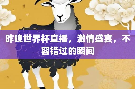 昨晚世界杯直播，激情盛宴，不容错过的瞬间