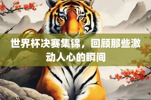 世界杯决赛集锦，回顾那些激动人心的瞬间