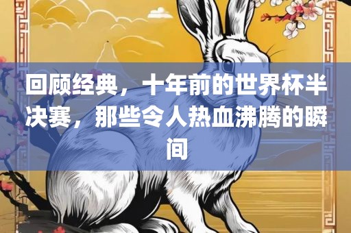 回顾经典，十年前的世界杯半决赛，那些令人热血沸腾的瞬间