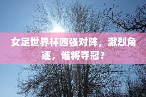 女足世界杯四强对阵，激烈角逐，谁将夺冠？